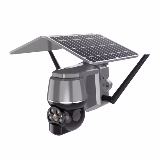 Caméra IP de sécurité à panneau solaire WiFi faible puissance caméra de Surveillance Audio bidirectionnelle sans fil PTZ à Vision nocturne extérieure